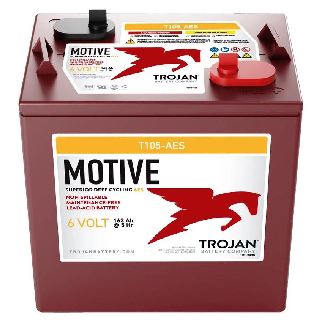 TROJAN T105-AES akkumulátor részletes termékismertető