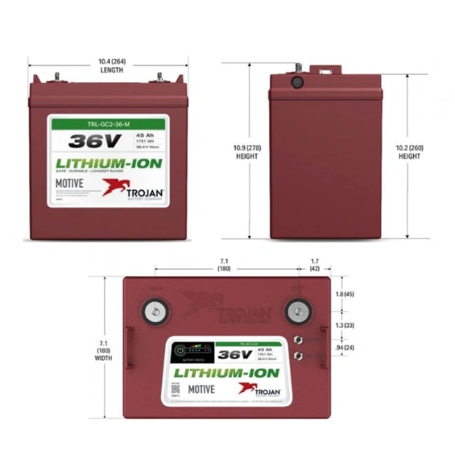 TROJAN TRL-GC2-36-M akkumulátor részletes termékismertető